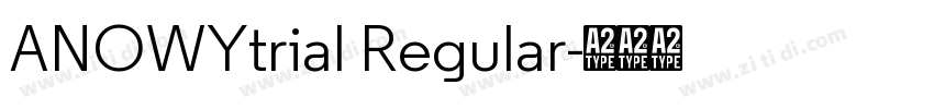 ANOWYtrial Regular字体转换